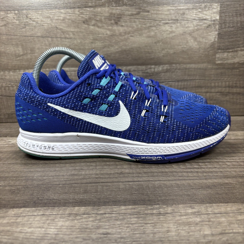 Nike Zoom Structure 19 Blue Womens US Size 9.5 EUR 41 806584-402 Running Shoes